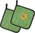 Caroline's Treasures 8854PTHD Gerber Daisy Orange Pair of Pot Holders Kitchen Heat Resistant Pot Holders Sets Oven Hot Pads for Cooking Baking BBQ...