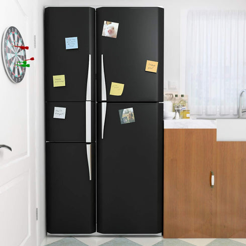 Decotalk Black Contact Paper for Cabinets Black Peel and Stick Wallpaper Matte Solid Black Wallpaper for Bedroom Decorative 17.7"x120" Black Conta...