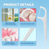 10 Pack Flosser Dispenser Dental Floss Case, Mini Floss Picks, Professional Toothpicks with Travel Case, Travel Purse Essentials for Teeth Cleanin...
