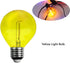 G40 Light Bulbs Replacement Yellow 1W Shatterproof Plastic LED Globe Bulbs G40 LED String Lights Replacement Bulb E12/C7 Candelabra Base for Indoo...