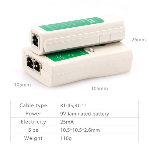 NSHL468 RJ45-RJ11 Multi-functional Network LAN Cable Tester Test Tool Equipment...
