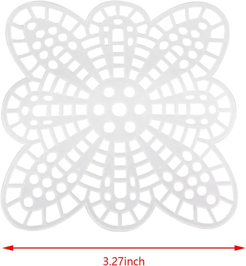 ZHYOHEN 10PCS 85mm Mesh Canvas Piece Butterfly Piece Cross Stitch Needlework DIY Craft Crochet Project Suitable for Making Bag and Bookmark and Wa...