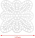 ZHYOHEN 10PCS 85mm Mesh Canvas Piece Butterfly Piece Cross Stitch Needlework DIY Craft Crochet Project Suitable for Making Bag and Bookmark and Wa...