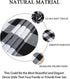 ShinyBeauty Checked Square Tablecloth 54x54-Inch Black and White Buffalo Plaid Tablecloth Washable Cotton Table Cover Gingham Tablecloth for Dinin...