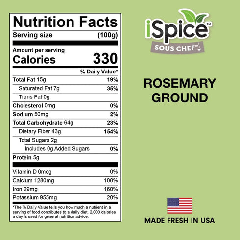 iSpice -Rosemary (Ground) 4oz (113g)...