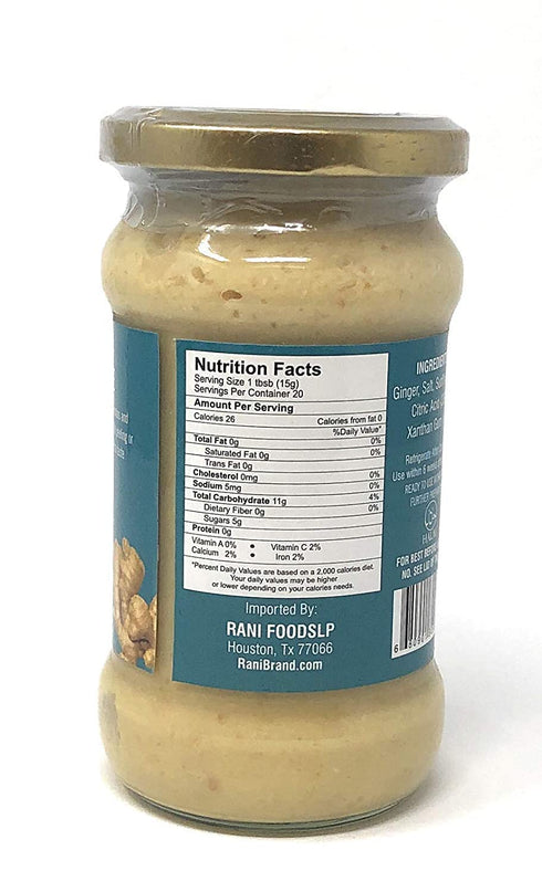 Asian Kitchen Ginger Cooking Paste 10.5oz (300g) Glass Jar ~ Vegan | Gluten Free | NON-GMO | No Colors | Indian Origin...