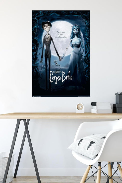 Trends International Tim Burton's The Corpse Bride - One Sheet Wall Poster, 22.375" x 34", Premium Poster & Mount Bundle...