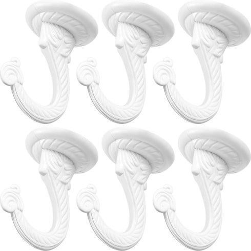Hotop 6 Pieces Swag Ceiling Hooks Heavy Duty Swag Hanging Plants Toggle Hooks Chandeliers Wind Chimes Ornament Basket Hanger for Ceiling Installat...