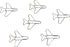 100 Count Airplane Shaped Paper Clips Great for Paper Clip Collectors or Office Gift - Comes in Round Tin with Lid and Gift Box - (Silver)...
