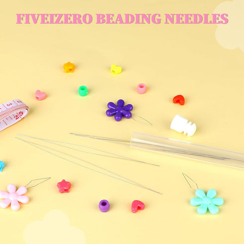 9pcs Big Eye Beading Needles, 3 Sizes Seed Beads Needles for Jewelry Making, Collapsible Bracelet Needles with Bottle, Bead Threader for Bracelet ...