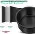 TeamFar 4 Inch Cake Pan, Mini Round Baking Layer Cake Pan Set of 3, with Non-Stick Coating Stainless Steel Core for Birthday, Party, Wedding, Heal...