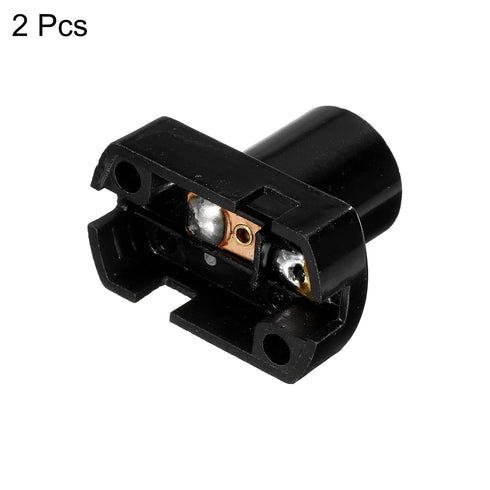 PATIKIL Screw-in E12 Mini Bulb Holder, 2 Pack Light Beads Lamp Bases Socket Circuit Electrical Experiment Lighting DIY Accessories, Black...