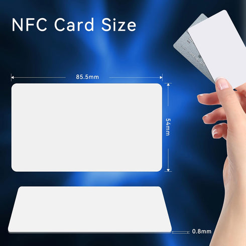 50pcs NFC Card NTAG215 NFC Cards Chip, NFC Stickers,Blank Labeling Tags, 504 Byte Programmable NFC Tags Compatible with Android and NFC-Enabled Ph...