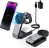 3 in 1 Charging Station for Apple Devices, Foldable Mag-Safe Charger Stand for Travel, Wireless Charger for iPhone 15/14/13/12 Pro Max Plus, AirPo...