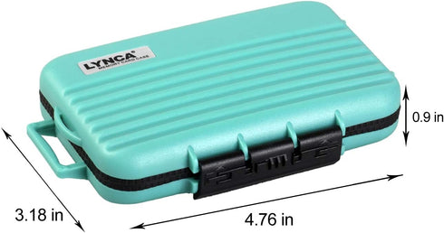 LYNCA Memory Card Case Holder, Memory Card Hard Protector Case Professional Water-Resistant Anti-Shock Compact Camera Card Hard Storage Box for 8 ...