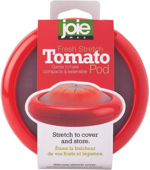 Joie Fresh Stretch Pod Tomato Storage Container, Silicone Food Saver, Keeps Leftover Produce Flavorful and Firm in Fridge, Reusable Kitchen Gadget...