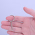 HAUTOCO 100pcs Keychain Rings with Chain and Jump Rings, 1 inch Split Key Ring with Chain Heavy-Duty Keychain Rings Bulk for Craft Making Jewelry ...