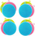 Silicone Sponge (3 Pack) - Food Grade Reusable Sponges for Dishes - Dishwasher Safe, Heat Resistant and BPA Free - Double Sided Silicon Brush - Di...