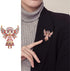 Vintage Colourful Angel Brooch Pin for Women Geometric Golden Enamel Cartoon Wing Lapel Pins Cute Dress Accessories Birthday Christmas Wedding Jew...