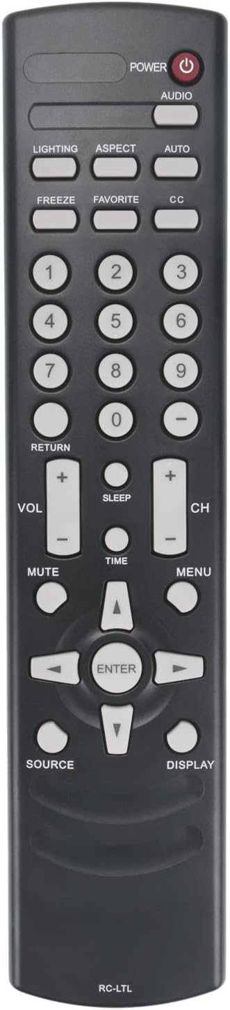 RCLTL RC-LTL Replace Remote Suit for OLEVIA TV-227S11 TV-227S11R TV-242T11 TV-323S11 TV-527S11 TV-532B12 219H 226T 226V 227V 232S 232V 237T 237V 2...