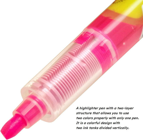 Pilot Spotliter VW Dual Tip Highlighter Pens 14 Colors 7 Packs With Original Stylus Ballpoint Touch Pen......