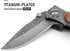 GVDV Pocket Knife with 7CR17 Stainless Steel, 3.4” Blade Folding Knife for Fishing Camping Hunting Hiking, Knives for Men Dad Husband Boyfriend, I...