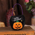 4 Styles Halloween Goody Bags Trick or Treat Candy Bags Velvet Tote Bags Gift Basket for Kids Party Favor, Pumpkin Ghost Black Cat Witch Halloween...