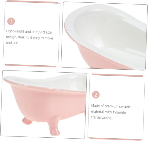 Succulent Flower Pot Planters for Indoor Plants Dresser Decor Bathtub Planter Planting Container Clawfoot Tub Planter Desktop Flower Pot Plant Pot...