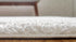 Unique Loom Davos Shag Collection Area Rug - Solid (2' Round, White/ Ivory)...