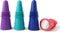 Wine Stoppers,Wine Bottle Stopper,Reusable Wine Bottle Stoppers,4 Pack Multicolor Silicone Wine Stopper for Glass Bottles...