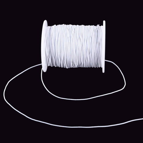 0.8 mm Elastic String Cord Stretchy Bracelet String Beading Thread for Jewelry Making and Bracelet Making, 109 Yards, White...