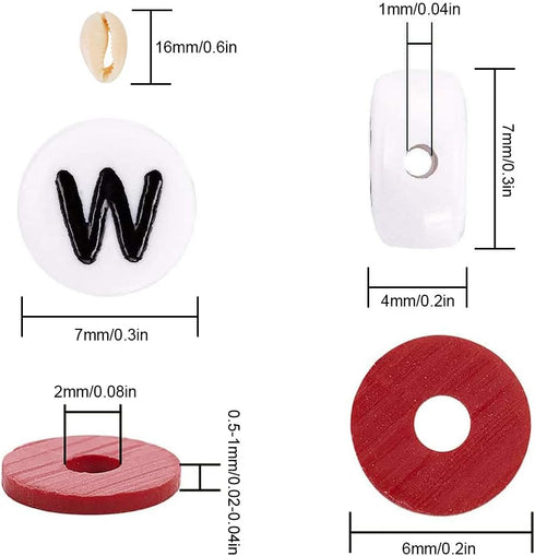 DoreenBow Letter Beads Acrylic Alphabet Number Beads,5162PCS Jewelry Making Supplies DIY Crafts,with 3 Roll Elastic String Cord for Jewelry Making...