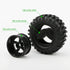 4X 1:10 RC Off-Road Car Wheel Tires 5 Spokes Wheel Rim 12 mm Hex RC Parts...