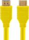 Cmple - HDMI Cable 10FT High Speed HDTV Ultra-HD (UHD) 3D, 4K @60Hz, 18Gbps 28AWG HDMI Cord Audio Return 10 Feet Yellow...