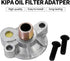 KIPA Oil Filter Adapter Replace for Small Block Chevy V8 Engines SBC BBC Spin On Bypass 305 307 327 350 400 396 402 427 454# 3952301...