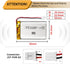 EEMB 3.7V Lithium ion Battery 2000mAh 103454 Rechargeable 3.7 Volt Lipo Battery Pack with Wire JST Connector for Speaker and Dashcam- Confirm Size...