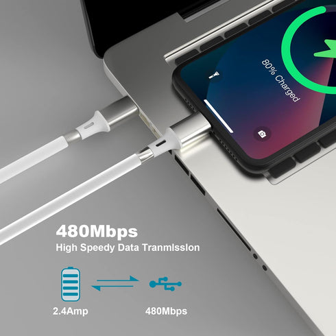 for USB C to Lightning Magnetic Charging Cable(3.3ft) Absorption Nano Tangle-Free roll up Organized Fast Charger Magnet Charger Cord for Phone14/1...