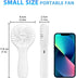 TriPole Handheld Fan 5000 mAh Battery Operated Mini Fan Portable Small Personal Fan with Powerful Wind USB Rechargeable Eyelash Fan for Makeup Gir...