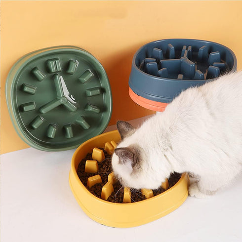 Slow Feeder Dog Bowl, Small Medium Breed Dog Cat Food Bowls Durable Non Skid Pet Bowl Preventing Choking Healthy Design Slow Feeding Dog Bowl Slow...