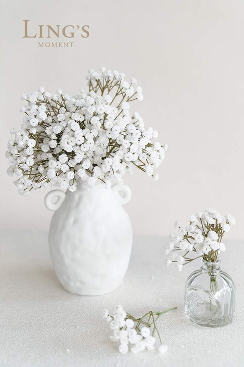 Ling's Moment Artificial Baby's Breath, 18pcs Gypsophila Greenery Spray White Flowers for Wedding Bouquet/Centerpieces/boutonnieres/Corsage and Fl...
