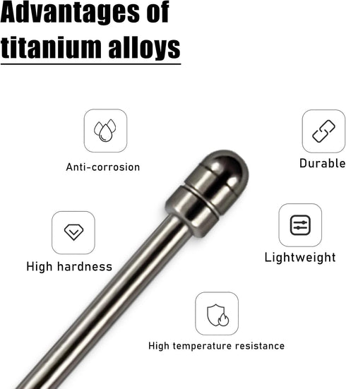No Worn Out Titanium Alloy Fine Pencil Nibs compatible with Wacom One Creative Pen, Replacement Hard Refill Tips fits for WACOM ONE DTC133W0A /Gal...