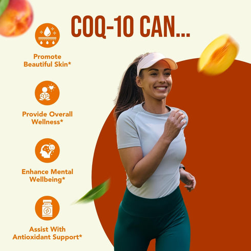Coenzyme Q10 200mg CoQ10 Supplement -Once Daily CoQ10 200mg Powder Capsules for Heart Health, Antioxidant & Energy Support -Non-GMO, Quick Absorpt...