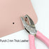 1 Pack 6.3 Inch Length 1/16 Inch Diameter of Circle Hole Handheld Single Paper Hole Punch, Puncher with Pink Soft Thick Leather Cover (Heart and S...