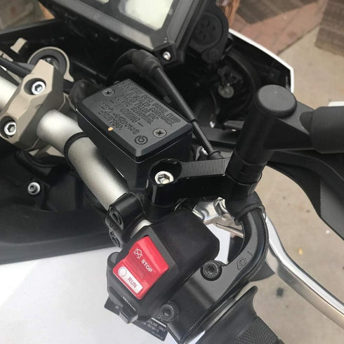 Motorcycle bike mirror Mount Risers Extenders Adapters Universal Rearview Side Mirror Adapter CNC Aluminum 10mm Right Thread...