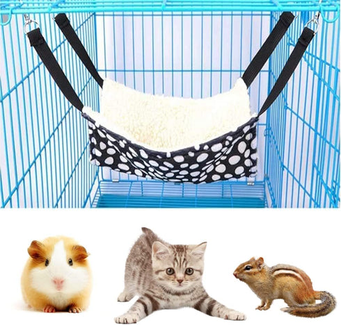 Pet Cotton Hammock, Hanging Bed Warm Hammock Swing for Bird Parrot Rat Sugar Glider Chinchilla Squirrel Guinea Pig...