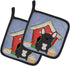 Caroline's Treasures BB2768PTHD Dog House Collection French Bulldog Black Pair of Pot Holders Kitchen Heat Resistant Pot Holders Sets Oven Hot Pad...