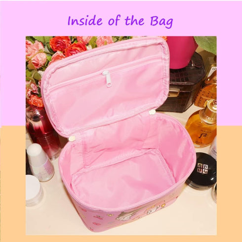 Kerr's Choice Kawaii Makeup Storage Box Cute Bunny Cosmetic Bag Kawaii Bunny Makeup Bag Cartoon Pencil Container...