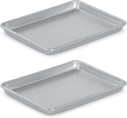 Vollrath (5220) Wear-Ever Collection Quarter-Size Sheet Pans, Set of 2 (9 1/2-Inch x 13-Inch, Aluminum)...