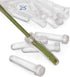 Royal Imports Floral Water Tubes with Caps – 3" Clear Plastic Flower Vials for Single Stem Roses, Buds, Bouquets – Standard Style, 1/2" Opening – ...