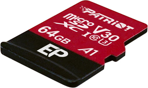 Patriot Memory 64GB A1 / V30 Micro SD Card for Android Phones and Tablets, 4K Video Recording - PEF64GEP31MCX...